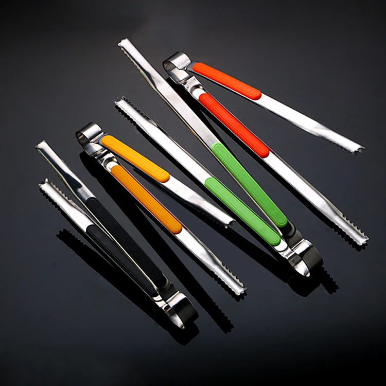 High quality serving BBQ tong for Barbecue Grilling Metal Food Cooking Tongs with Non-Slip handle for Resistant