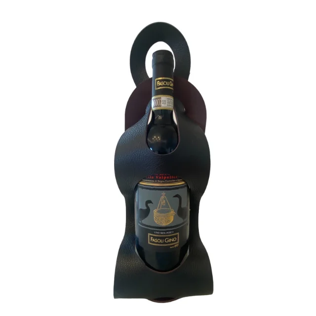 PU Leather Wine Bottle Rack Red Wine Carrier Bag Whiskey Gift Holder Handbag made in venice Outdoor Travel Bag for Wine Bottle