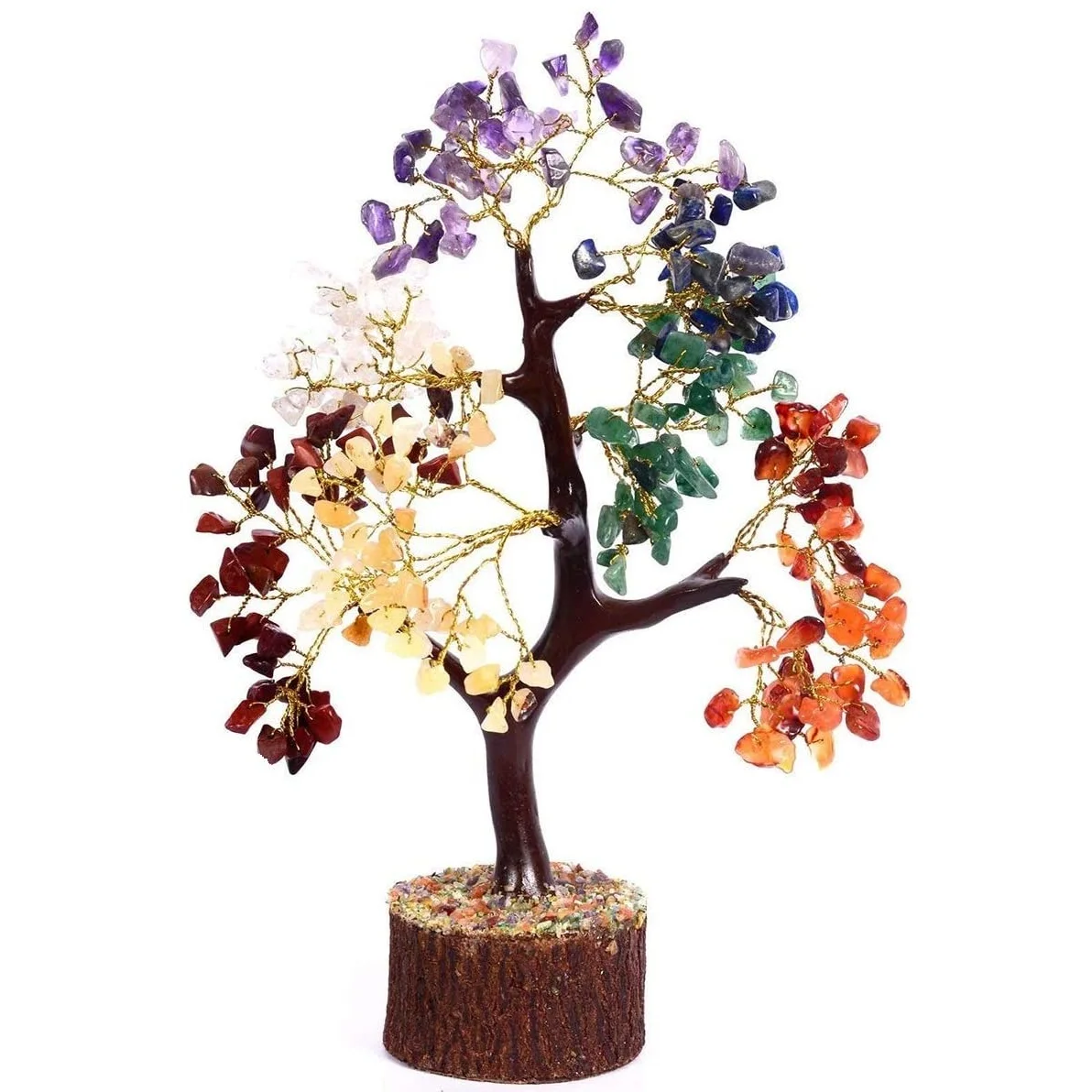 7 Chakra Healing Tree for sale OEM Natural Chakra Gemstone Tree Healing Crystals Decorative Crystal Tree Decor Art Style