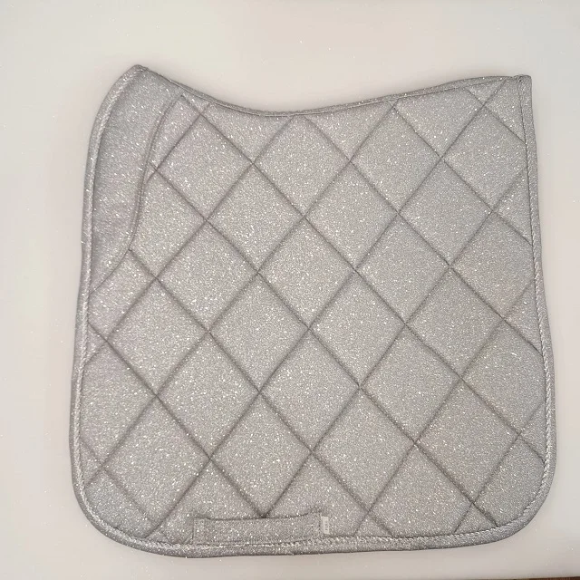 EQUESTRIN GLITTER SADDLE PAD SET POLYESTER SADDLE PAD DRESSAGE ALL PURPOSE JUMPING CUSTOMIZE LOGO WHOLESALE