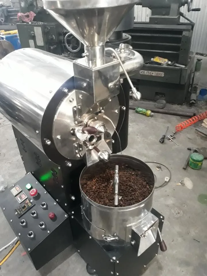 Ultra Stainless Steel 5Kg Hot Air Coffee Roaster with chaff collector