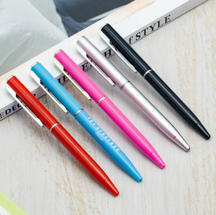 NP-065   Factory Wholesale Customized Office Advertising 10 cm Twist Ballpoint Pen High Quality Plastic Business Promotion Pen