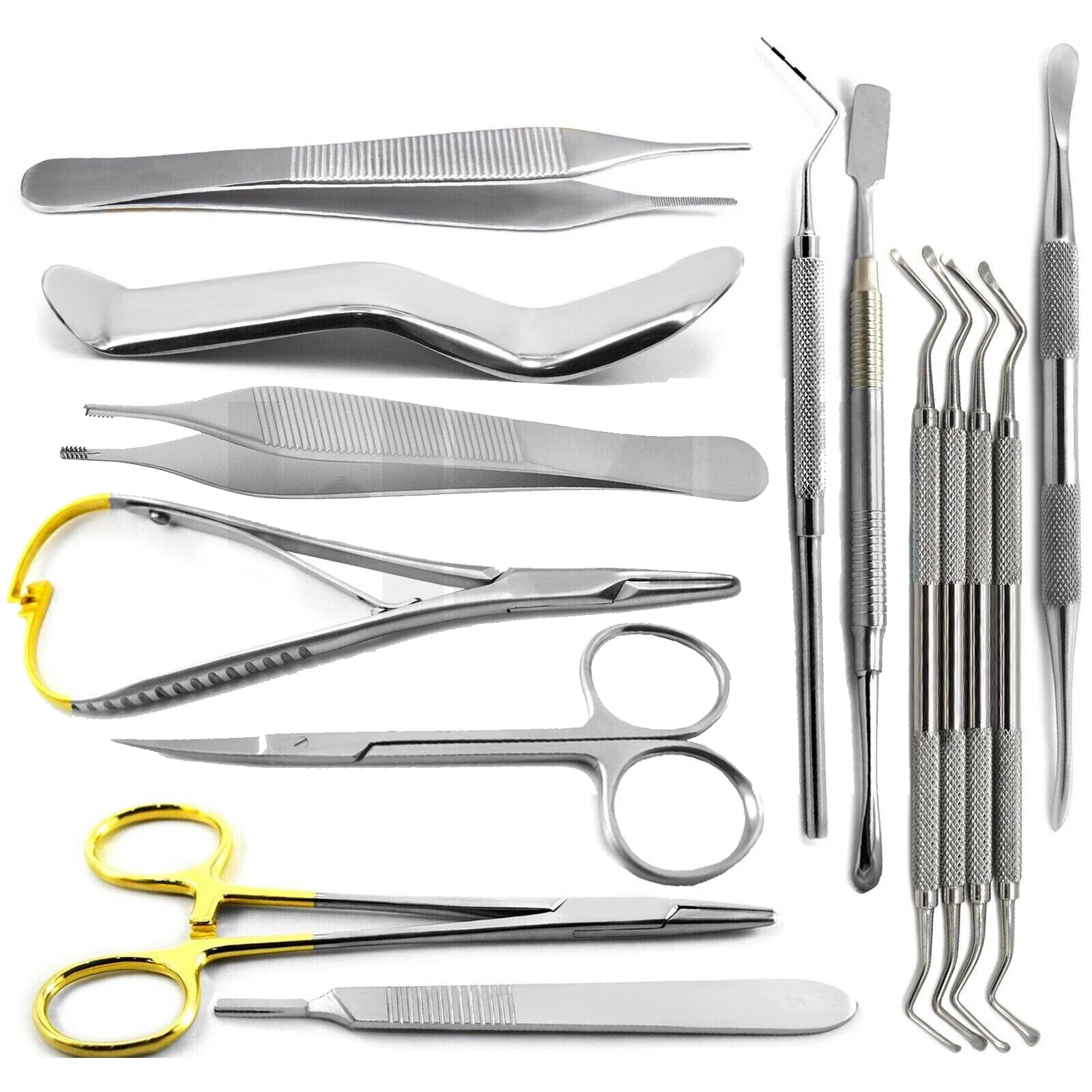 Dental Periodontal 14 Pcs kit Lucas Currette Dentist Implant Surgery Instruments