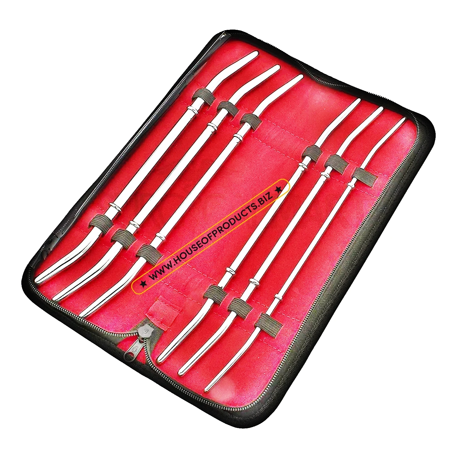 Hank Uterine Dilator Set of 6 Pcs Double Ended Gynecology Hank Uterine Dilator Set