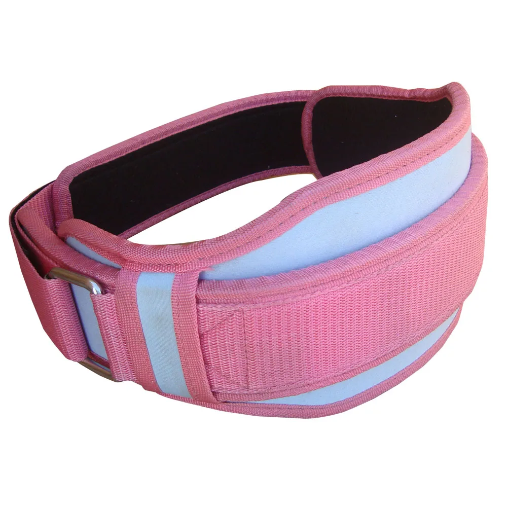 Womens Weight Lifting Belt Back Support Gym Training Fitness Belts Pink