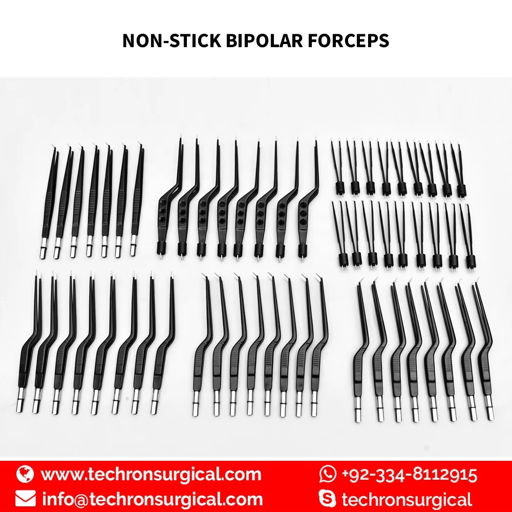 European Bayonet Suction/Irrigation/Aspiration Electrocautery Insulated Bipolar Forceps