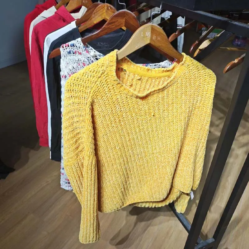 Fashion Quality Second Hand Clothes Used Clothing and Used Clothes Women Men Cotton Silk Famous Time Lead Support Material Logos