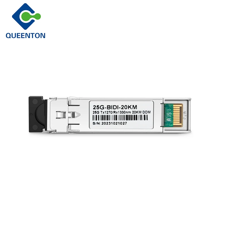 SFP+25G-BIDI-20KM Compatible 25G TX1330/RX1270nm TX1270/RX1330nm 20KM DDM SFP Module
