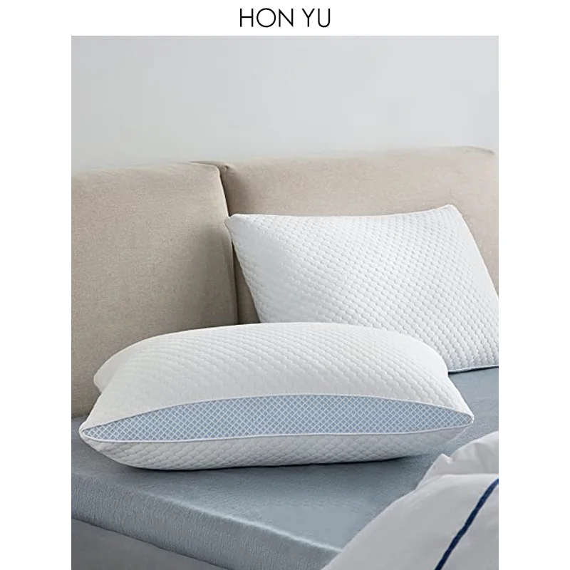 Shredded Memory Foam Pillow Soft Bamboo Side Sleeper Pillows Premium Cooling Gel Memory Foam Pillow Adjustable Loft with Zipper