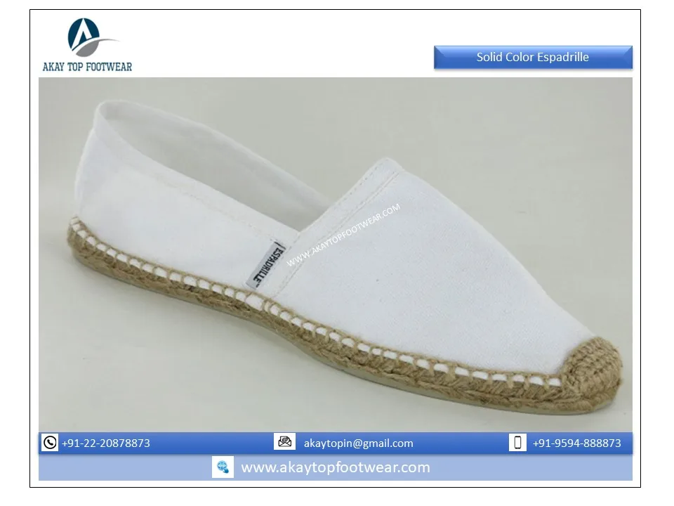 Durable Light Weighted Comfortable Summer Style Espadrille from Indian Supplier Assured Quality Fashion Trend Jute Espadrilles