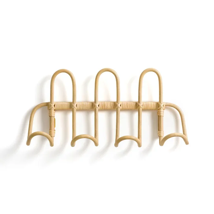 Настенная вешалка из ротанга с крючком в богемном стиле крючок для одежды шляпы подвесной держатель ткани органайзер вешалки декор домашнего декора