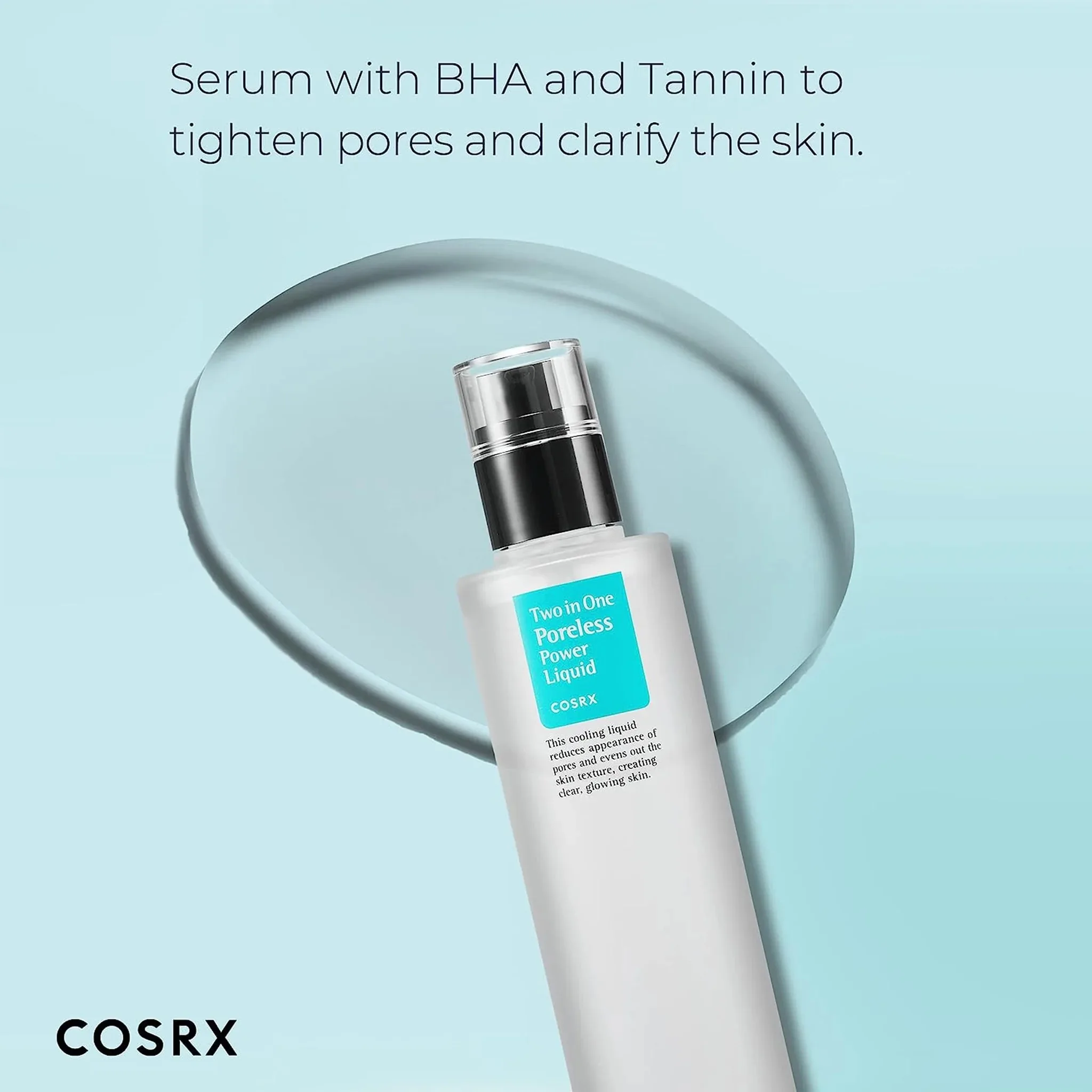 Tightening Pores Korean Skin Care Cosmetics Products Cosrx Wholesale Two in One Poreless Power Liquid 100ml