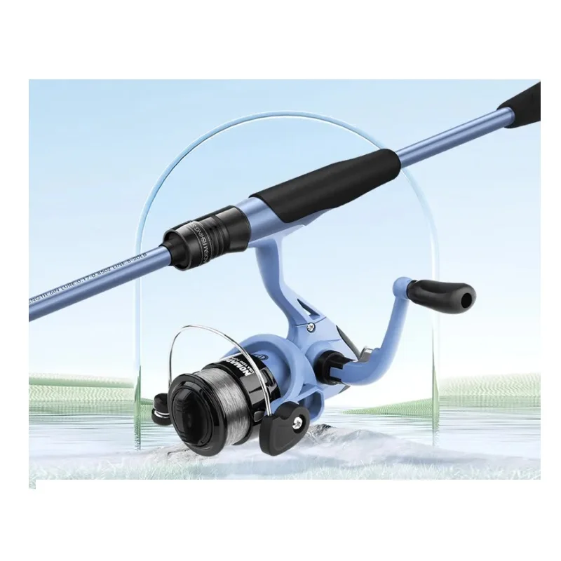 Top Selling OEM 6 Colors 1.82m2 Secton ML Carbon Fibre Ocean Beach Fishing Hard Spinning Fishing Rod and Reel Combo Full Set