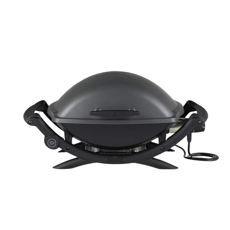 HOT DEAL Q2400 Gray, 1560W, Porcelain-Enameled Grate, Aluminum Body, Outdoor Electric Grills