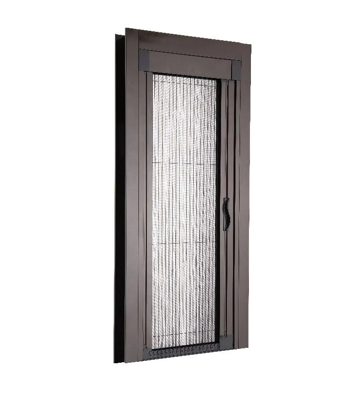 Factory Price Barrier free pleated screen door system fly screen door aluminium profile EZ Slide