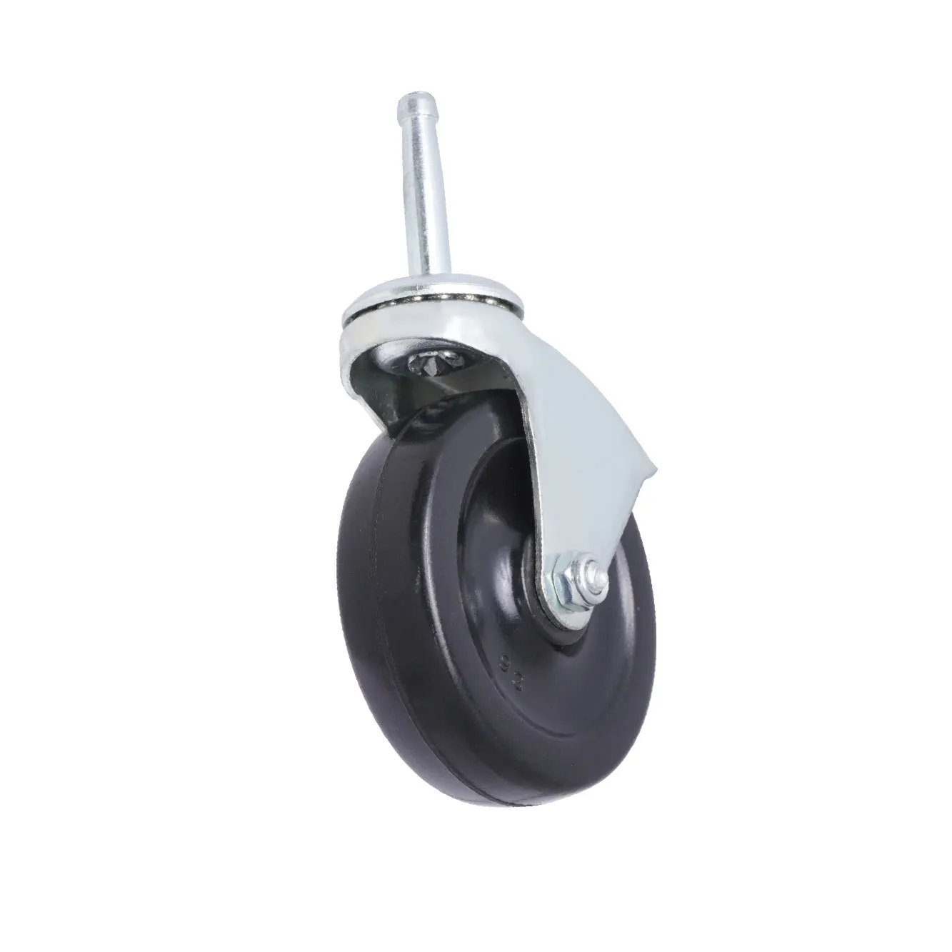 Caster Wheels 3 Inch Black Rubber Wheel For Furniture or Trolley
