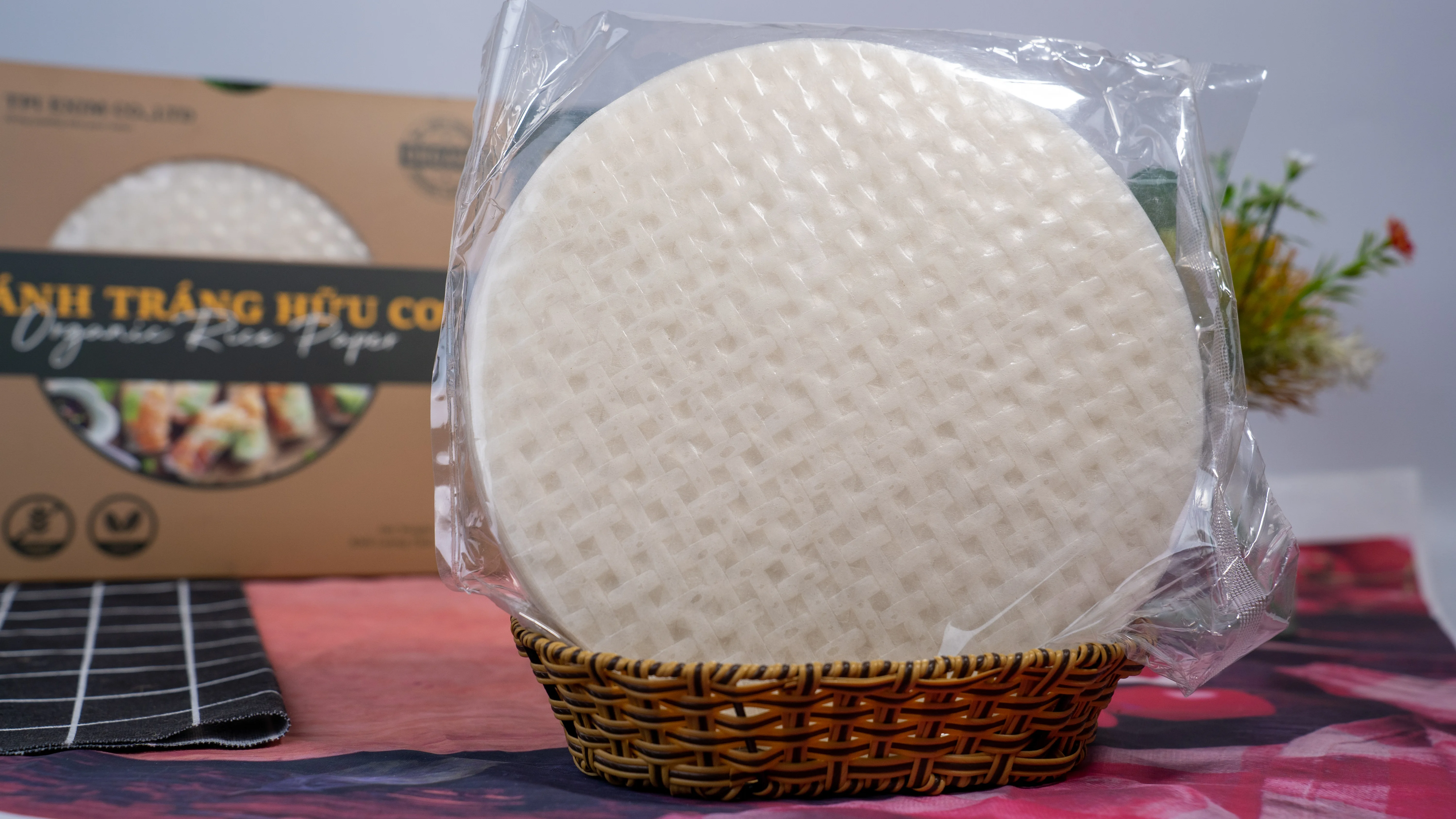 Premium Organic Gluten-Free Vietnamese Rice Paper High-Quality Rice, Perfect for Export & Import, Non-GMO, Eco-Friendly