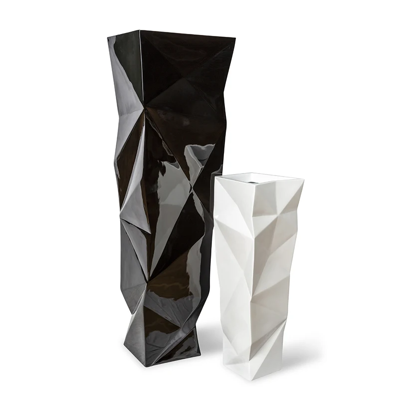 High Quality  Handicraft In Vietnam Decorative Fiberglass Planter Outdoor Decorative Planter From Manufacturer