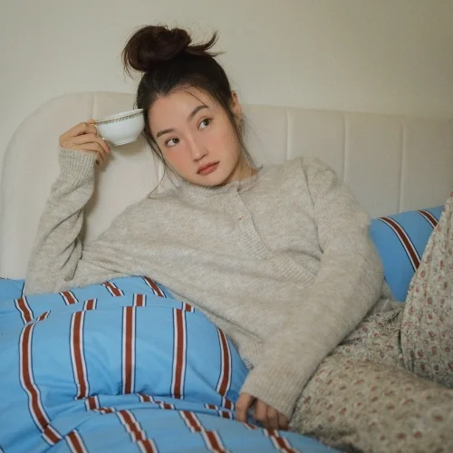 DAUGHTER Flower Embroidery-button Cardigan, oatmeal ONE SIZE Korean fashion Trending products 2024 new arrivals wholesale clothe