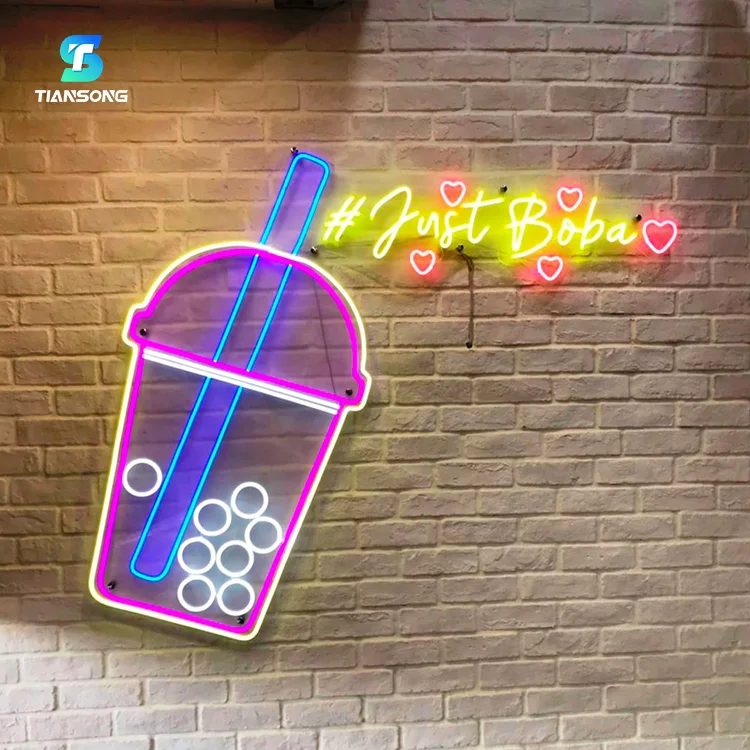 Neon Sign Drop Shipping Custom Superbright Store Front Advertising Decoration 3d Logo Neon Flex Letters Sign