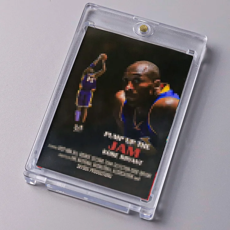 180PT Compatible Magnetic Trading Card Protector Clear Acrylic Hard Waterproof Magnetic Card Holders Cases for Collectors