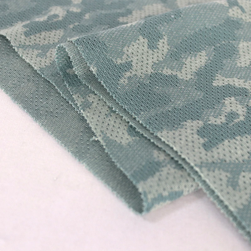 RECYCLE PET Sustainable Waste Eco Friendly melange heather breathable circular knit for garment apparel casual wear