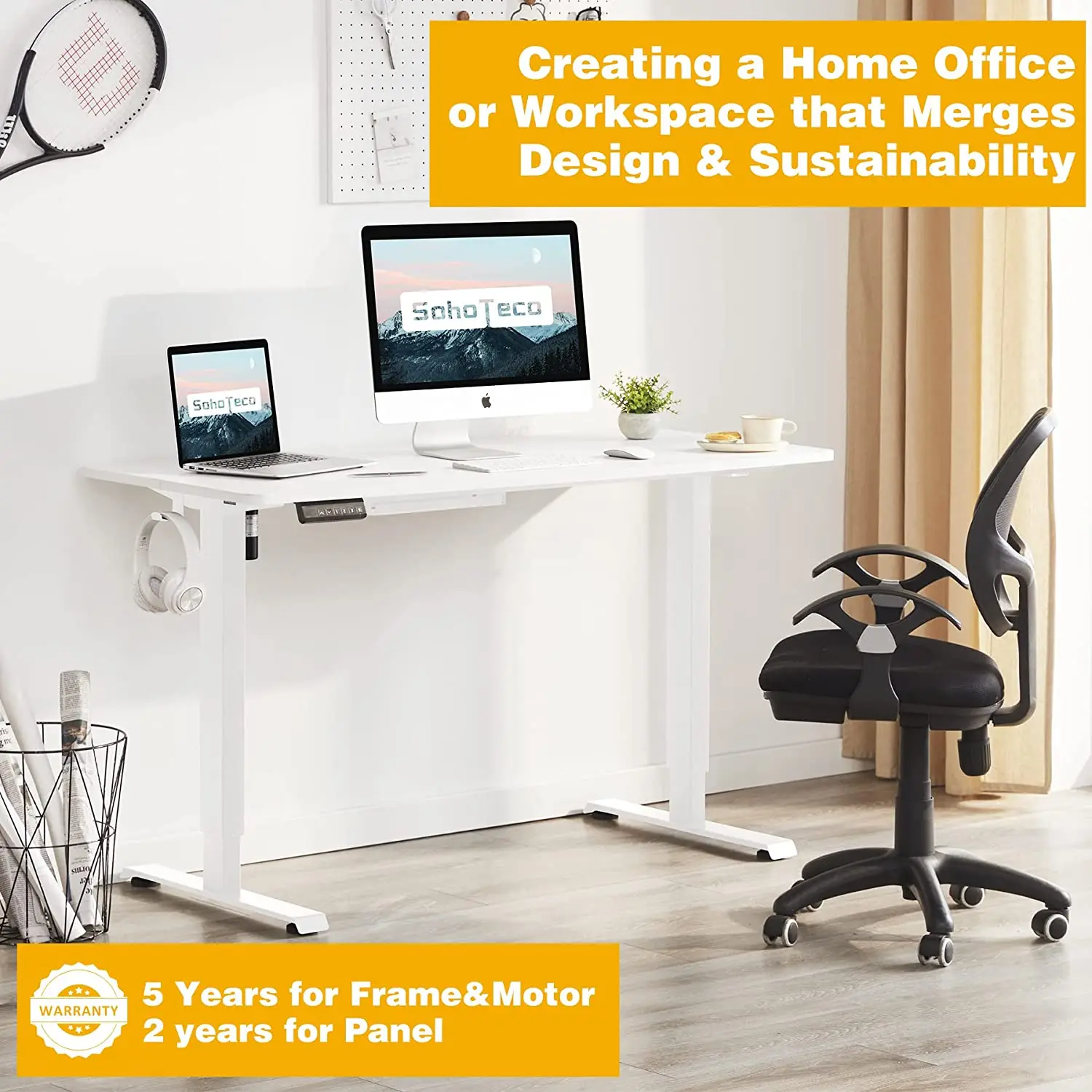 Factory Adjustable Standing Desk Stand up Mechanism Height Office Table Metal Single Motor Office Furniture Modern School Desk