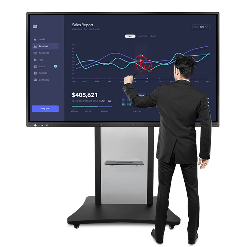 Conference 86 inch LCD Panel 40 Touch Digital Interactive Whiteboard Smart Board For Classroom