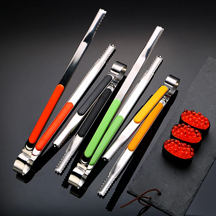 High quality serving BBQ tong for Barbecue Grilling Metal Food Cooking Tongs with Non-Slip handle for Resistant