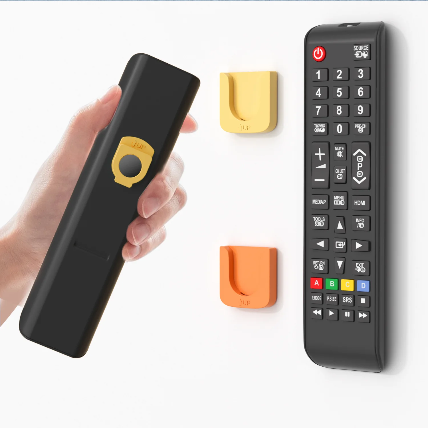 Magnetic Remote Control Holder Self Adhesive TV Remote controller Storage Rack Wall Mounted Organizer magnetic hook holders