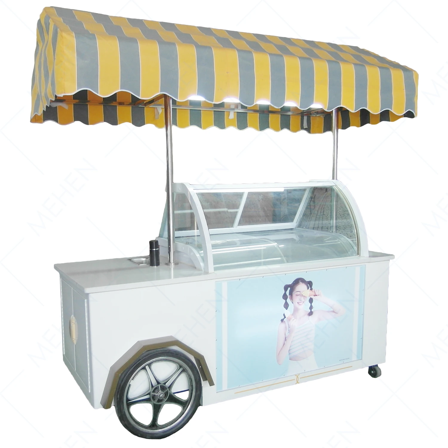 New Design Cheap Glass Commercial Gelato Table Icetray Portable Kind Taste Door  Ice Cream Display Freezer