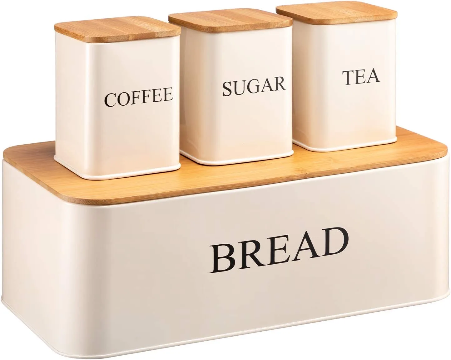 Large-Capacity Bread Box  storage boxes bamboo lids ,Iron Storage Container, bread box container for kitchen countertop storage