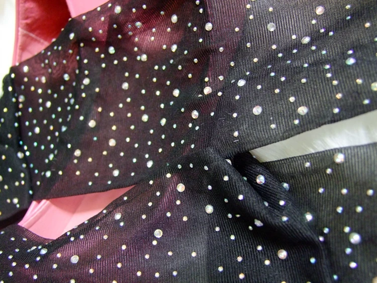 Explosive Products Exquisite Sexy Bikini Crotch Stockings Pantyhose Arbitrary Cut Shiny Rhinestone Stockings