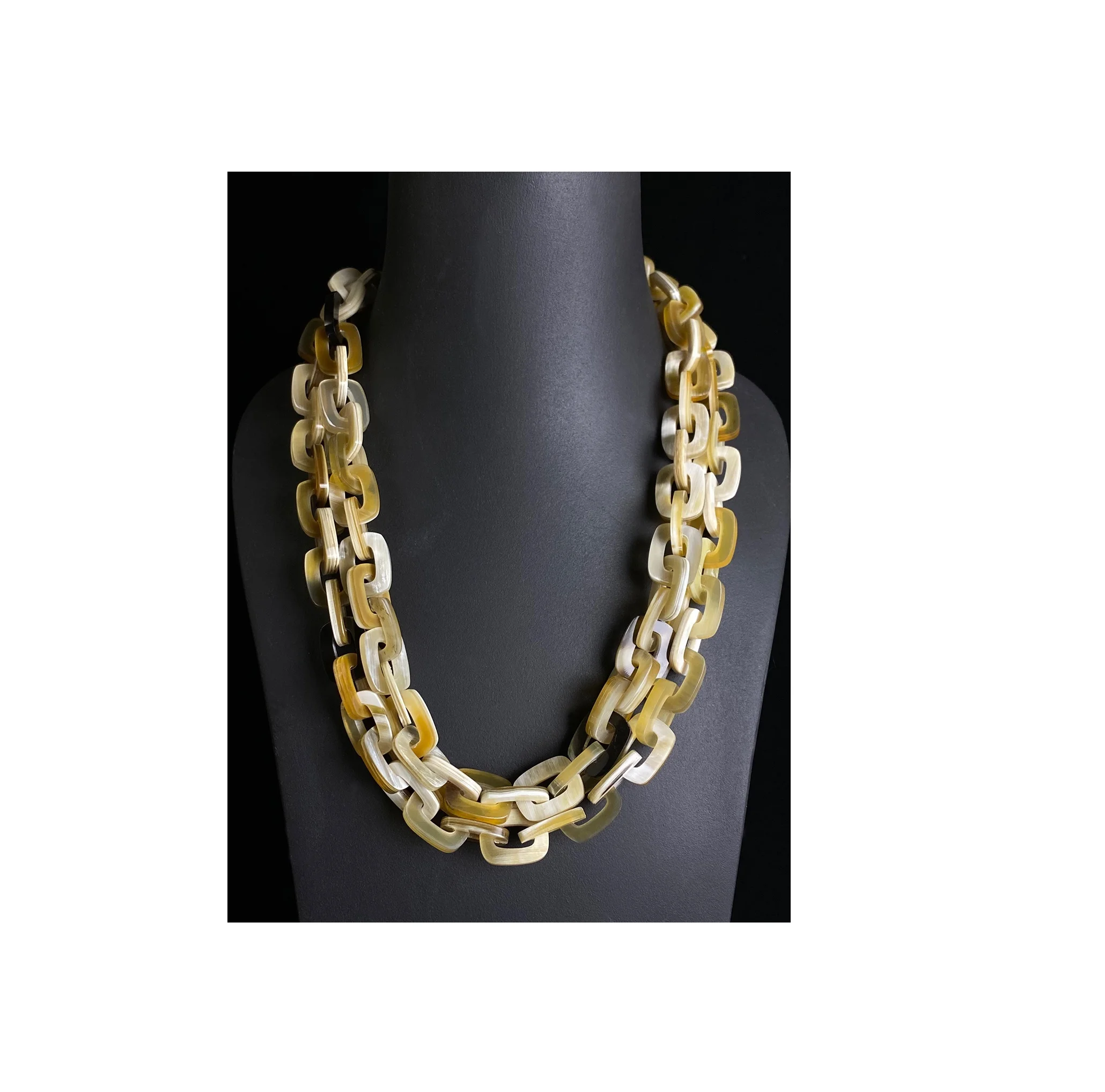 Export Quality Buffalo Horn Women Fashion Jewelry Necklace for hole design piece for customized size hot piece