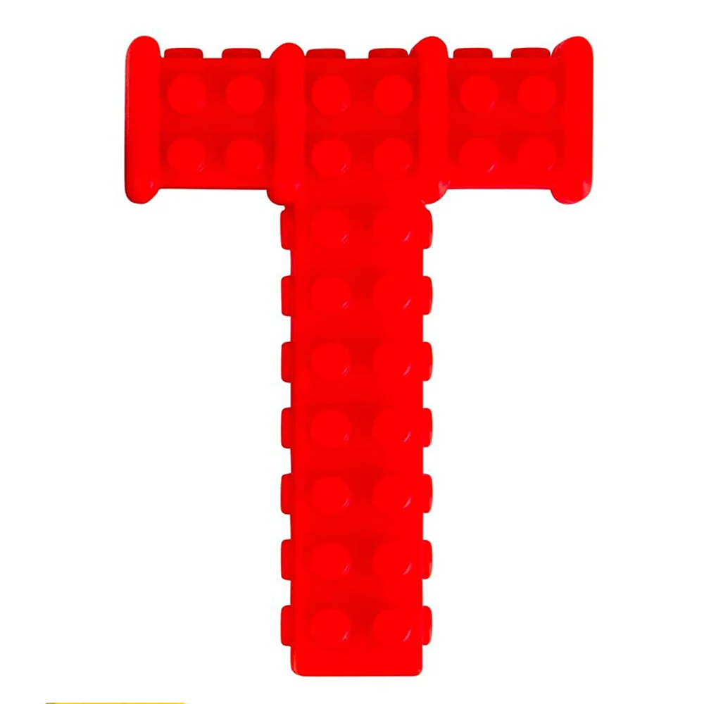 BPA FREE Washable safe Autism Teething Toys T shape Silicon Sensory Chewing Teething toy for Boys and Girls