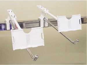 Supermarket Plastic Cloth Towel Hook ABS Coat Hanging and Curtain Hook for Display Shops and Pegboard Price Holder