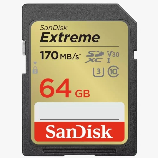 100% Оригинальный двойной флеш-накопитель Sandisk SDSDXV2-064G-GNCIN SD слот для карт памяти U3 V30 64 Гб R170W80