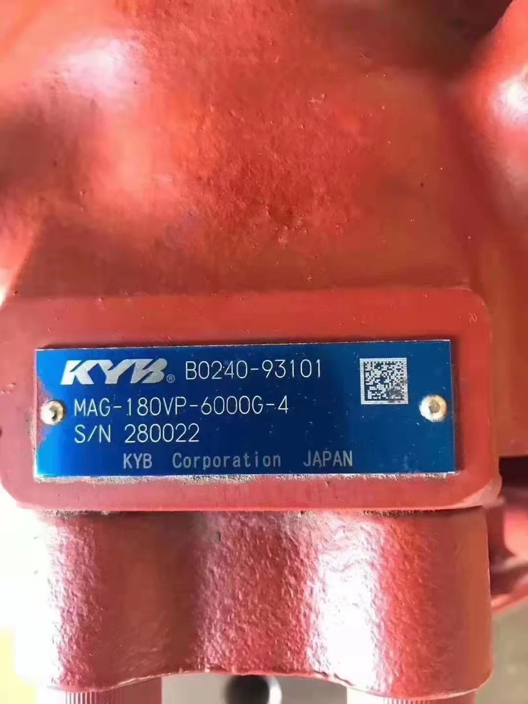 Kayaba KYB Hydraulic Motor MAG-33VP-550 MAG-18V-240-2 MAG-18VP-6000G-4 Excavator Motor