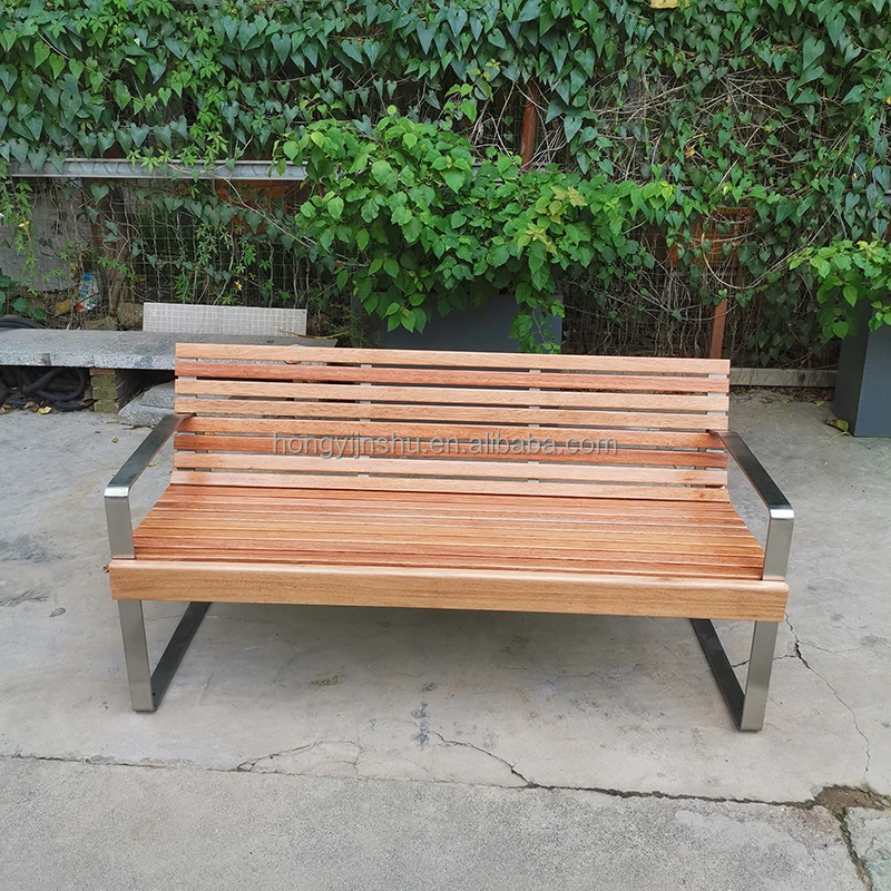 New arrival stainless steel bench seat metal street furniture outdoor patio bench for park