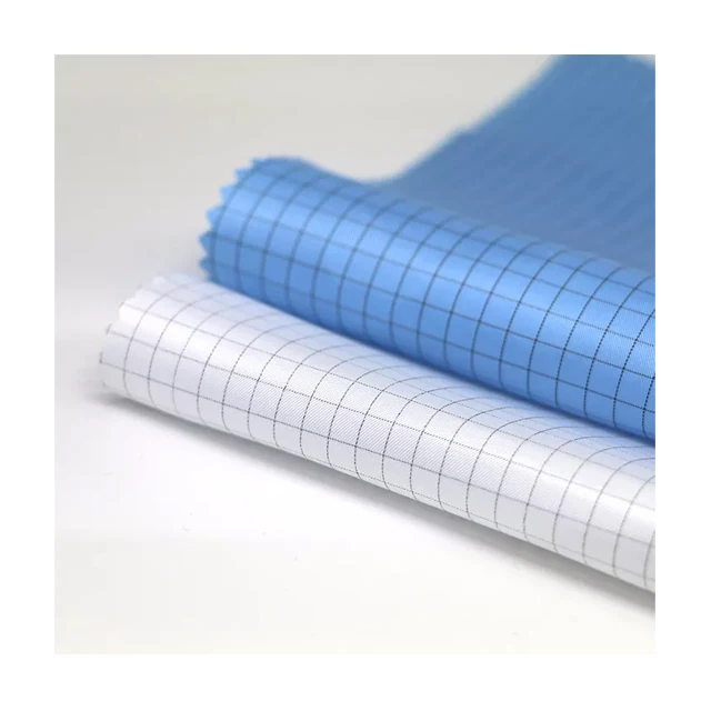 The Best Selling In Korea High Quality ESD Cleanroom Fabrics Polyester Anti-static Garment Fabric Best Price and Good Condition