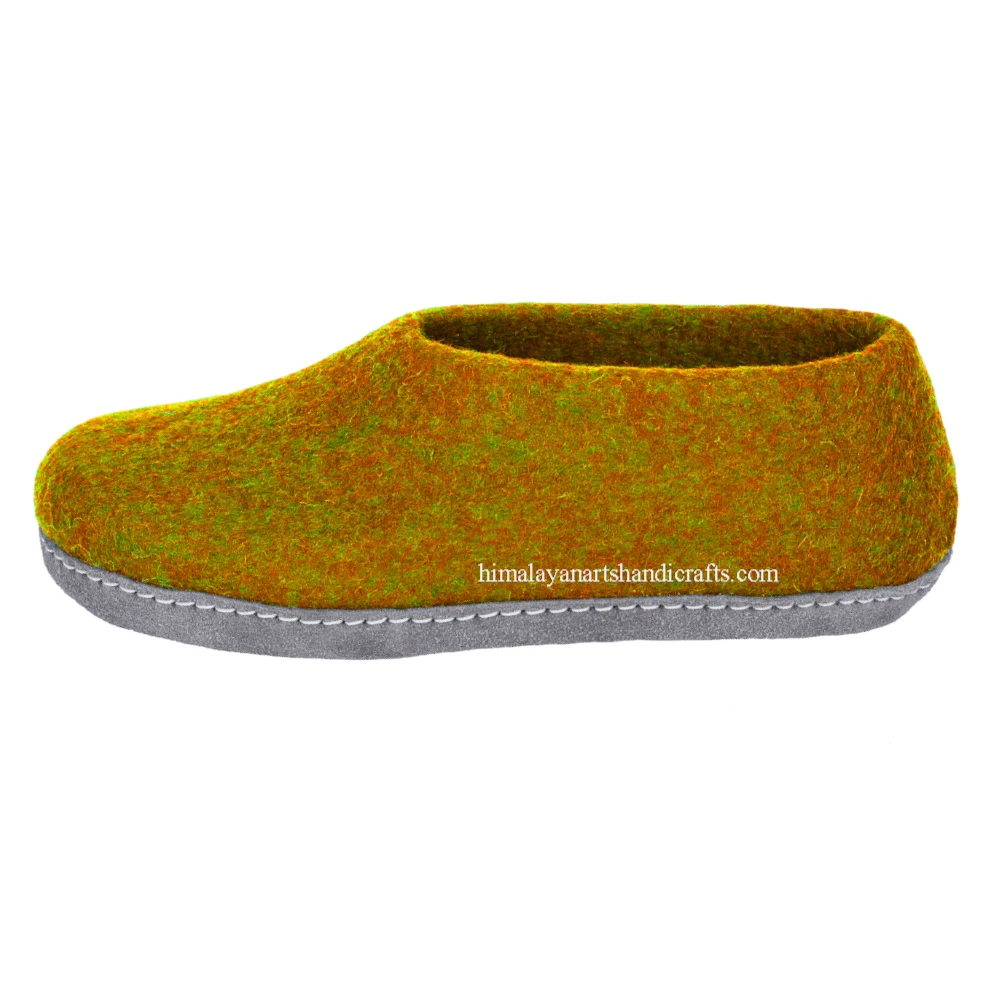 Handmade in Nepal Felt Slipper/Shoes/Boot