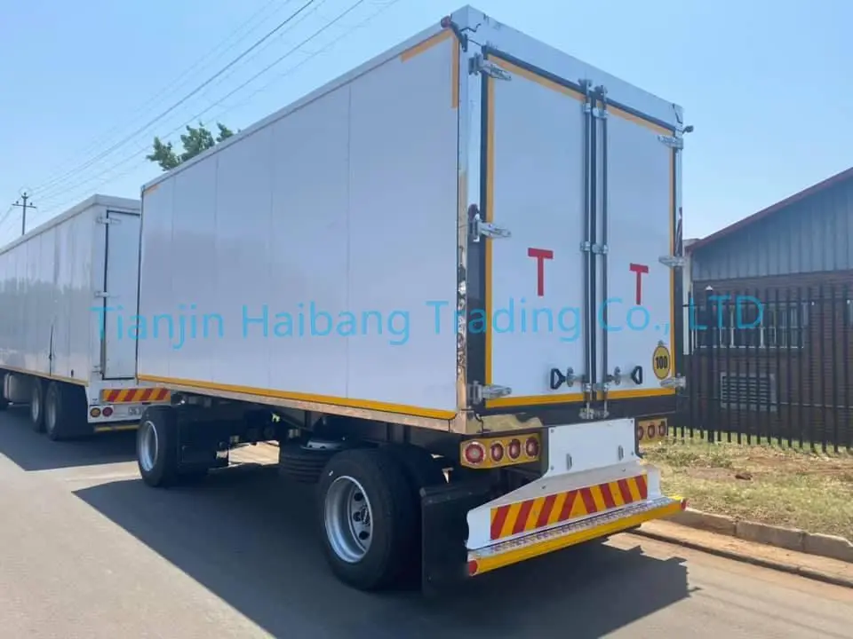 Factory direct sale preferential price 2 axle full trailer