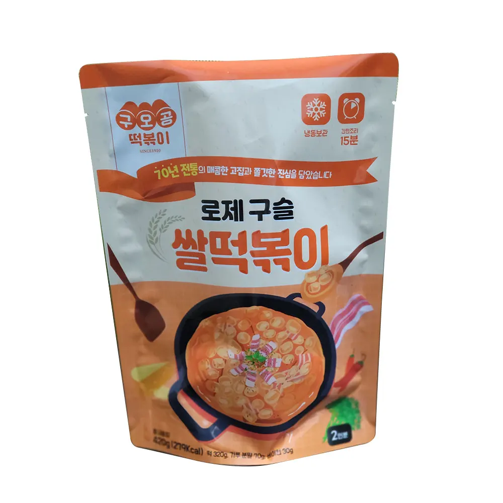 Original Fish Cake Rice & Rose Bead Rice Tteokbokki Sweet and Spicy Flavor Instant Food Rice Cake