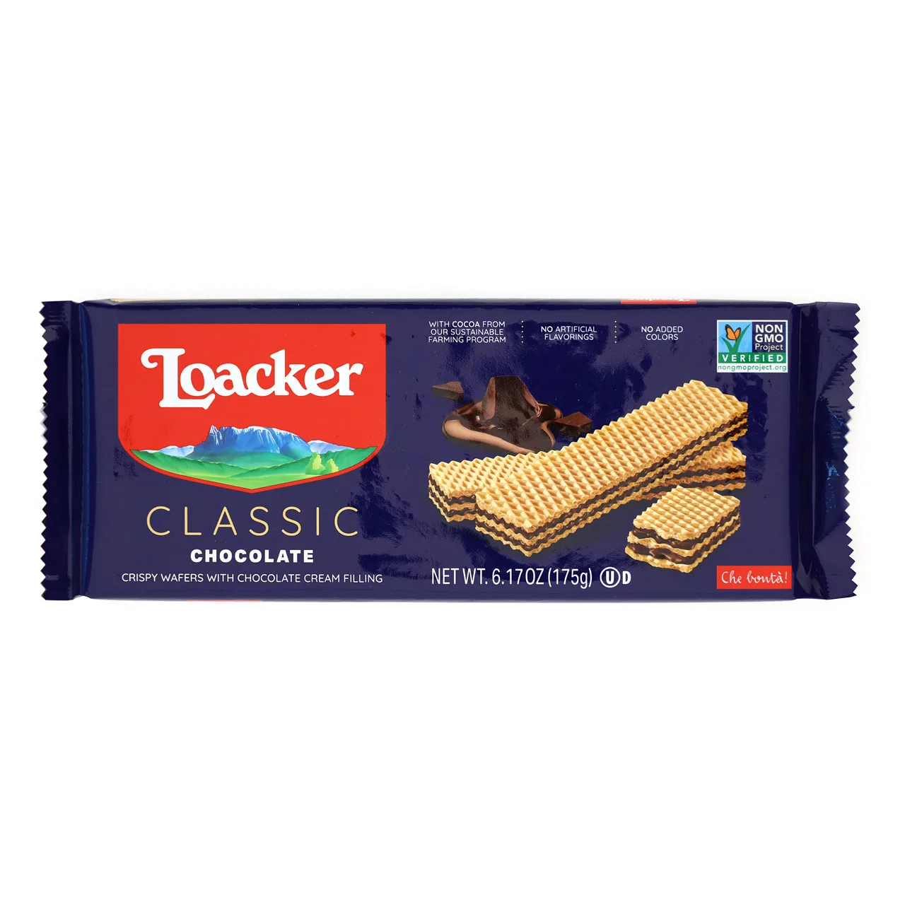 Эксклюзивный изысканный богатый кремкакао симфония Loacker Classic 175gx18-шедевр вкусов-Изысканная шоколадная поблажка