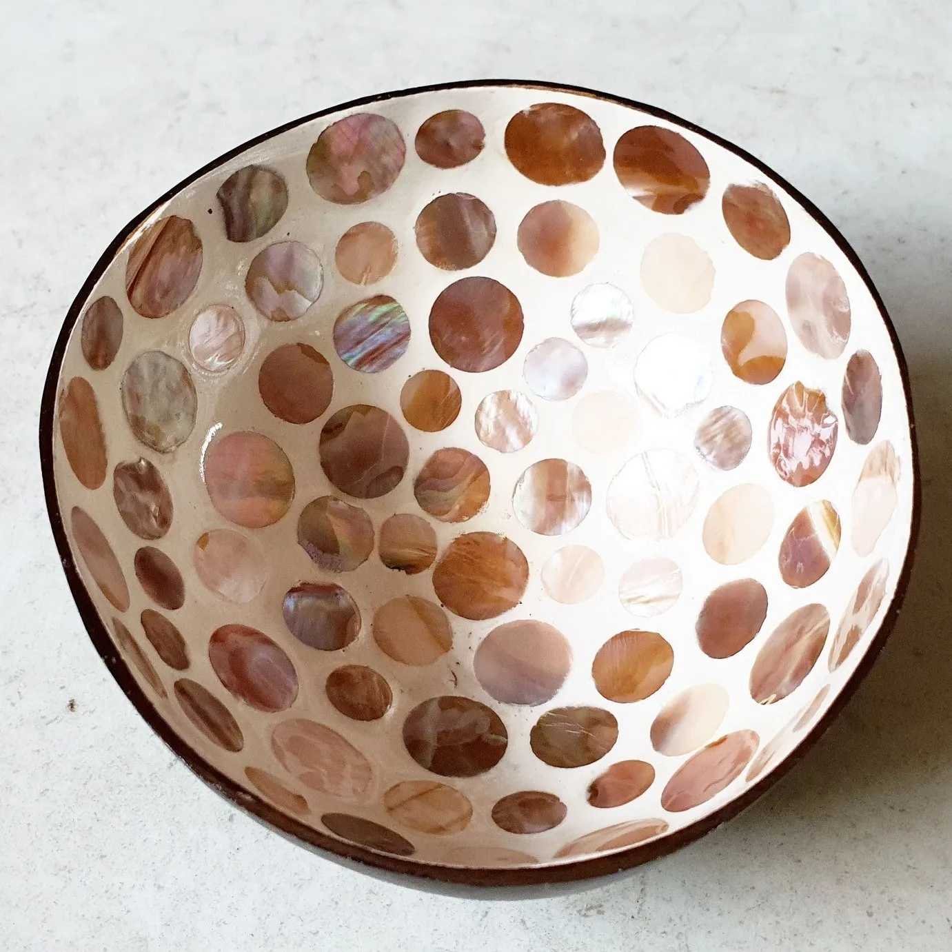 Colorful bowls lacquer inlay bowl coconut shell lacquered mother of pearl bowls cheap lacquerware