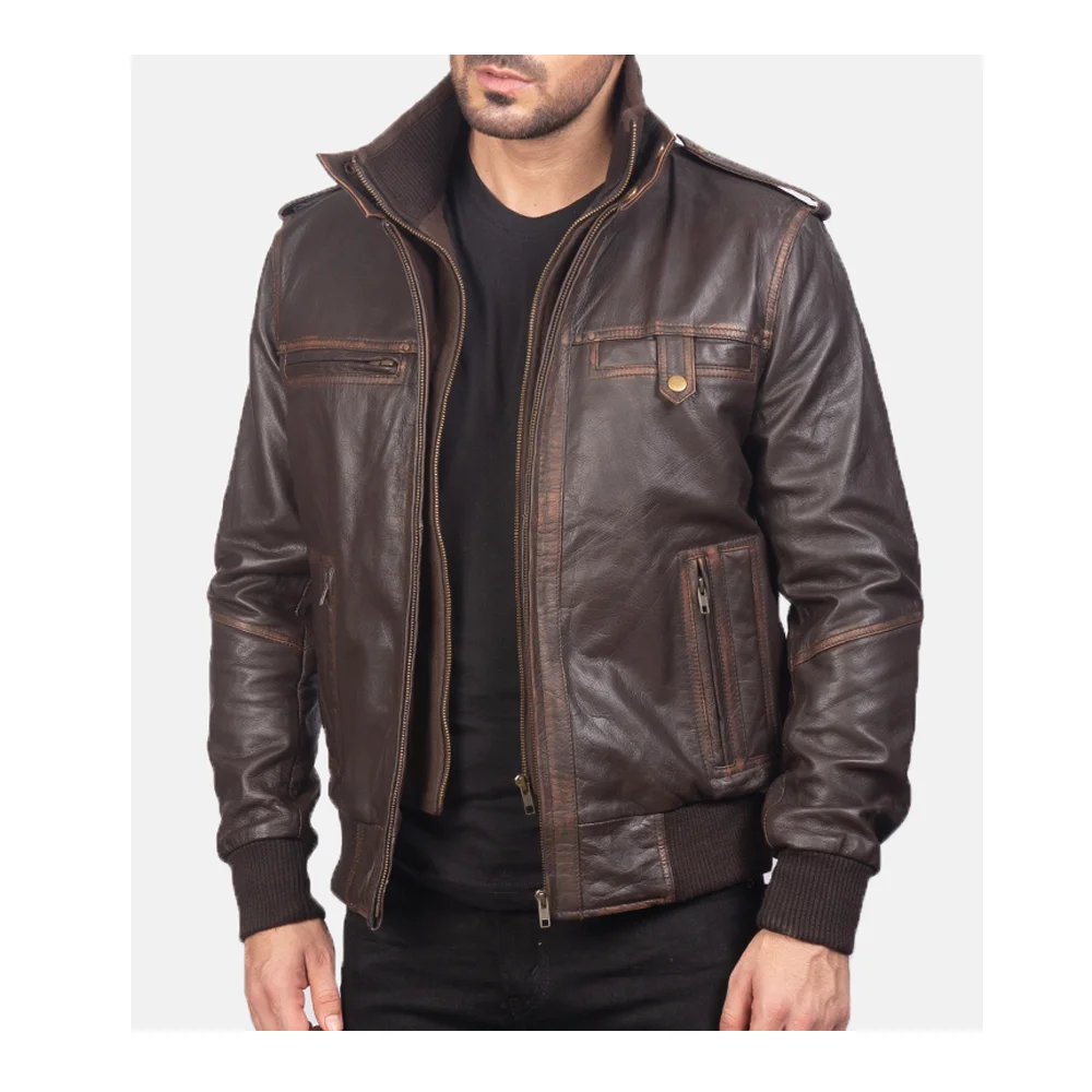 Best Price Customized High Quality Fashion Leather Jacket Cheap Price New Stylish Men Leather Jacket