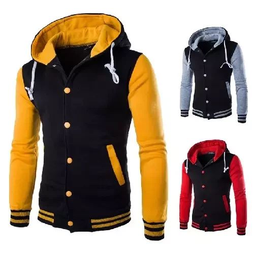 Versity Jacket Fully Customized Embroidery College Football Hooded Jacket Cotton and Leather Bomber ORM Jacket Wool Embroidery