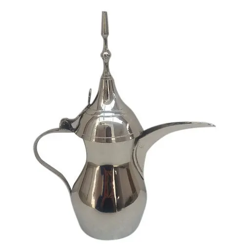 Customized Arabic Coffee Dallah  Pot Cawa Cups Base Sets Long Spout Dallah Tea Pot Brass Metal Coffee Tea Pot Dallah