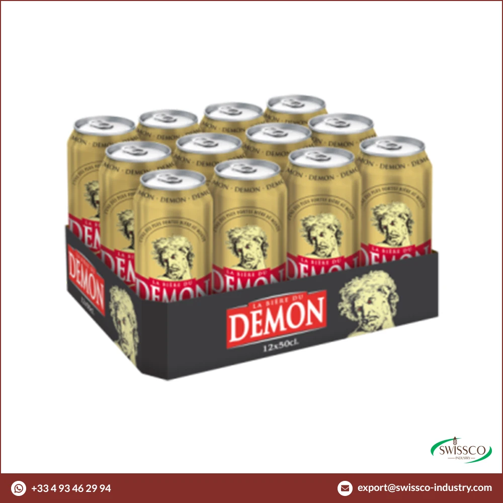 Trusted Supplier of Genuine Quality La Biere du Demon Light Color Alcohol Beer in Can of 50CL from France