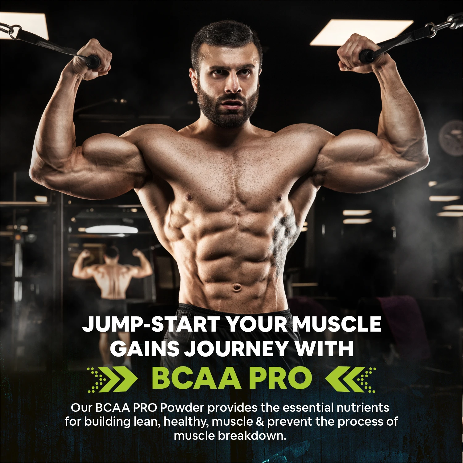 BCAA PRO Supplement for Men & Women 15g Serving with L-Glutamine & L-Citrulline|Max Strength BCAA Powder with 1168.5mg